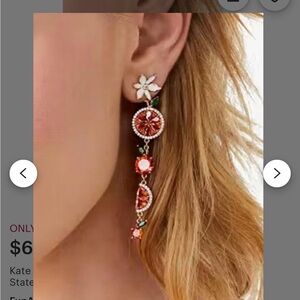 Kate Spade New York Sweet Citrus Orange Statement earring